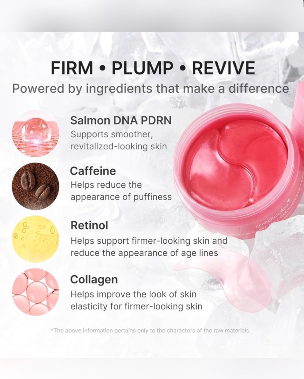 Medicube PDRN Pink Caffeine Collagen Eye Patch