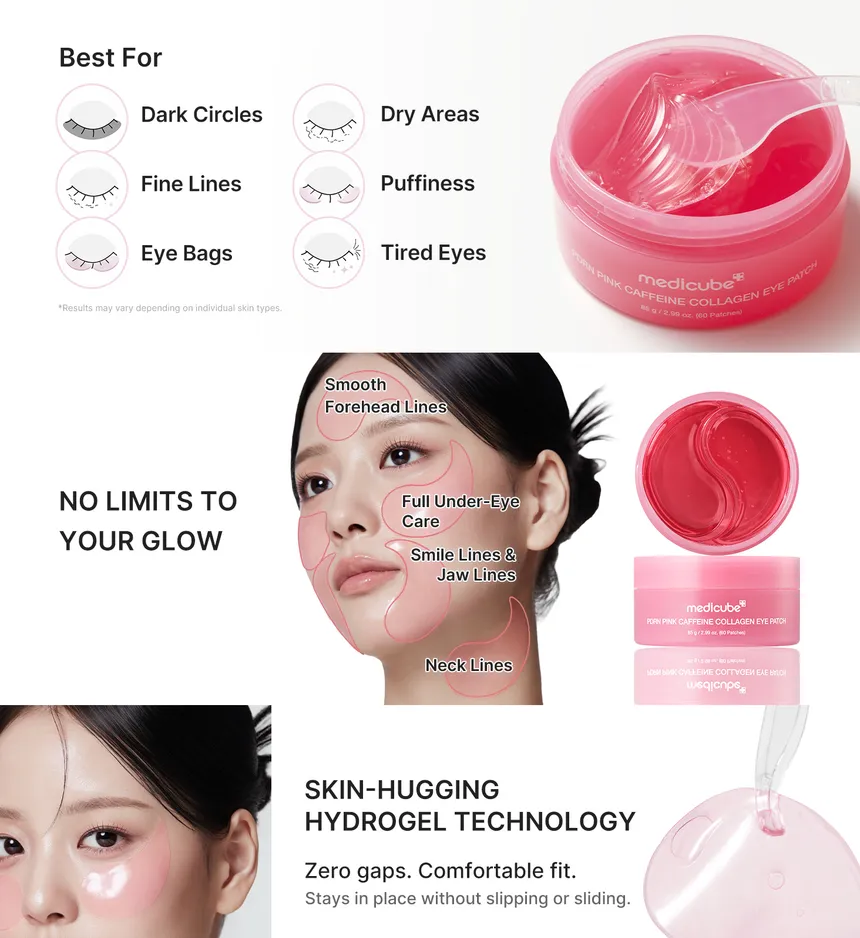 Medicube PDRN Pink Caffeine Collagen Eye Patch