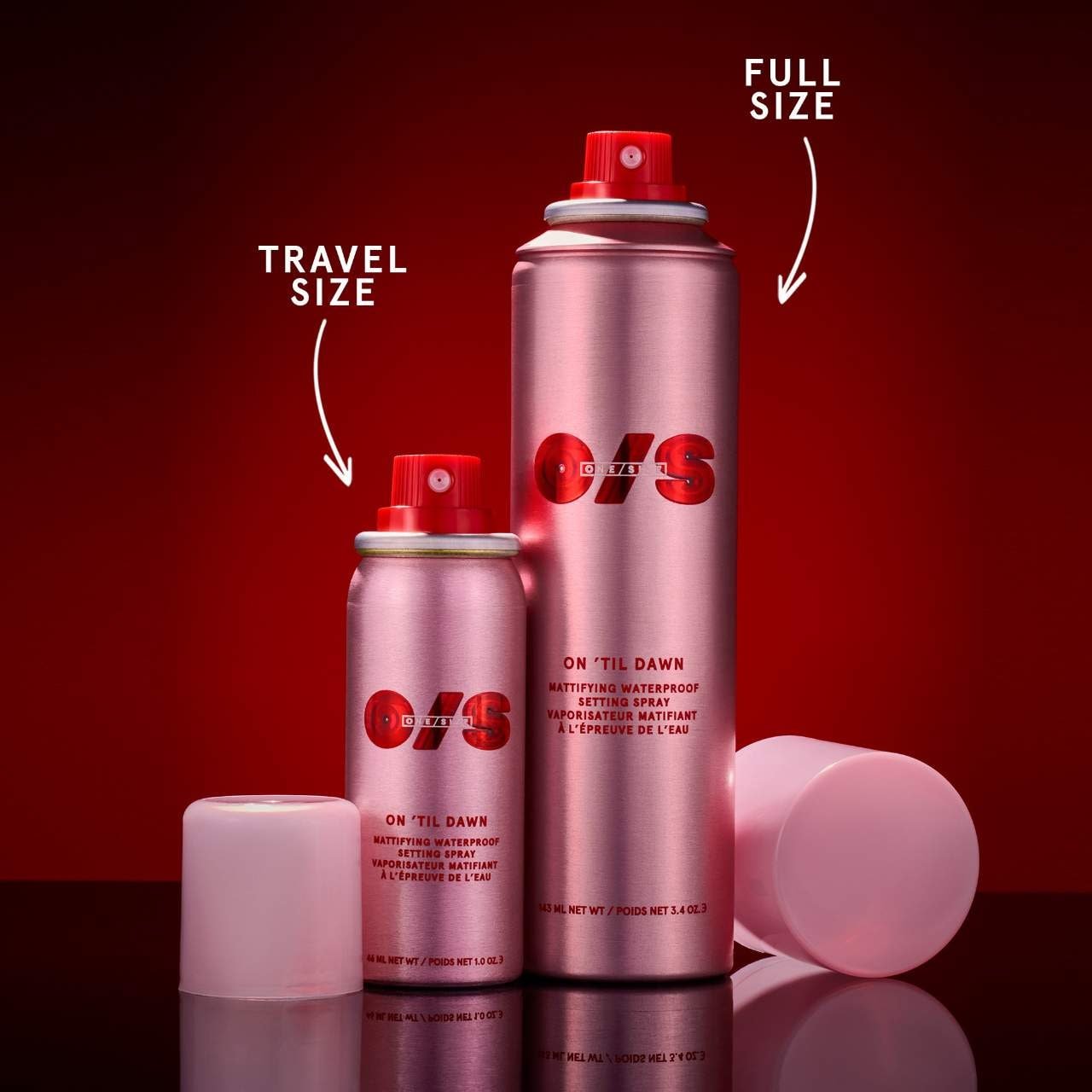Onesize On ‘Til Dawn – Spray fixateur matifiant et waterproof 43ml