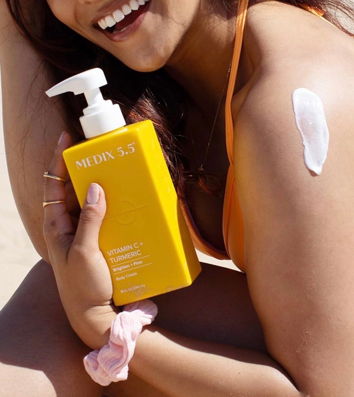 MEDIX Vitamin C Cream + Niacinamide Brightening Body Lotion | Anti Aging Moisturizer Vitamin C Lotion For Women & Men To Soften The Look Of Dark Spots, Wrinkles, & Uneven Looking Skin Tone, 15 Fl Oz