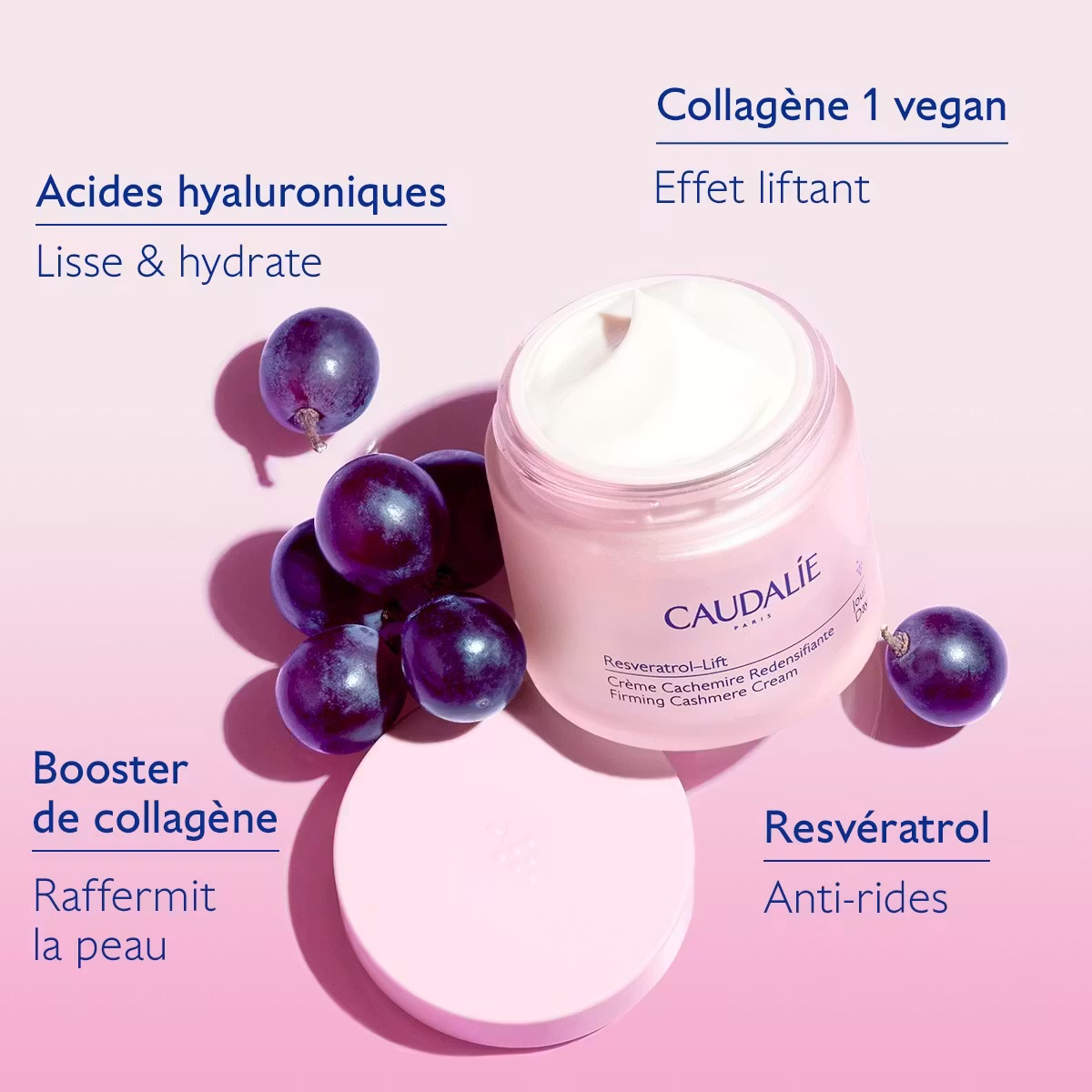 Crème Jour Cachemire Redensifiante au Resvératrol, alternative au Rétinol