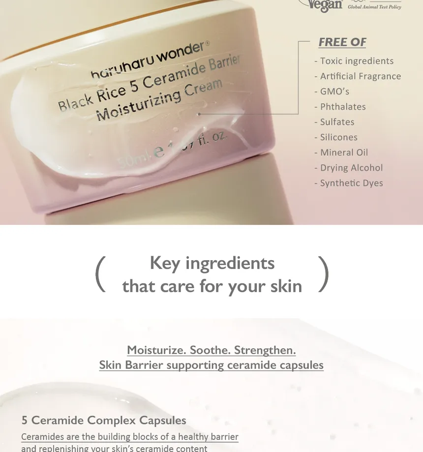 haruharu wonder – Black Rice 5 Ceramide Barrier Moisturizing Cream 50ml