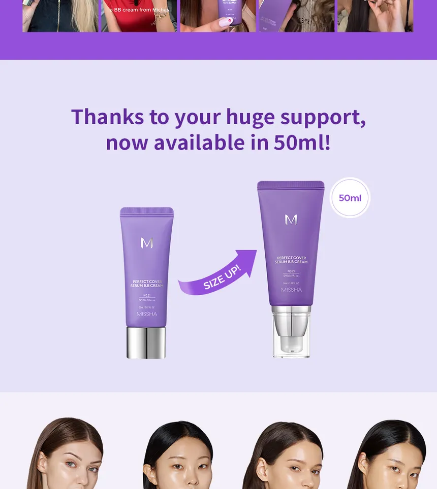 MISSHA – Perfect Cover Serum BB Cream SPF50+ PA 50 ml