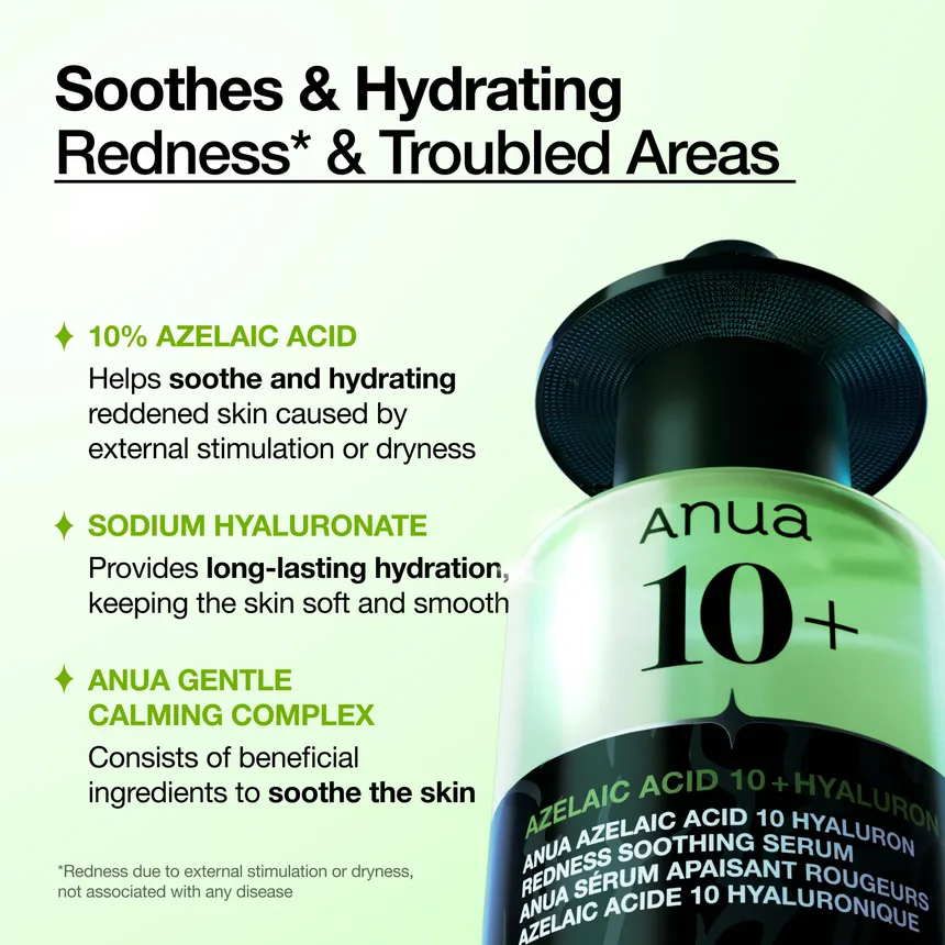 Anua – Kpop Demon Hunters Azelaic Acid 10 Hyaluron Redness Soothing Serum Set 50ml