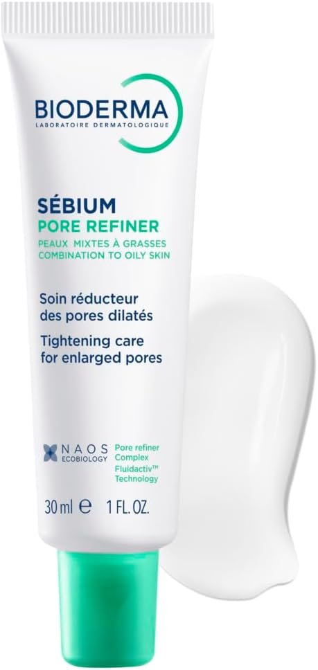 BIODERMA Sebium Pore Refiner Dermatological Corrector for Enlarged Pores – Refines Skin Grain, Reduces Shine, Dermatologist Prescribed – 30ml Tube