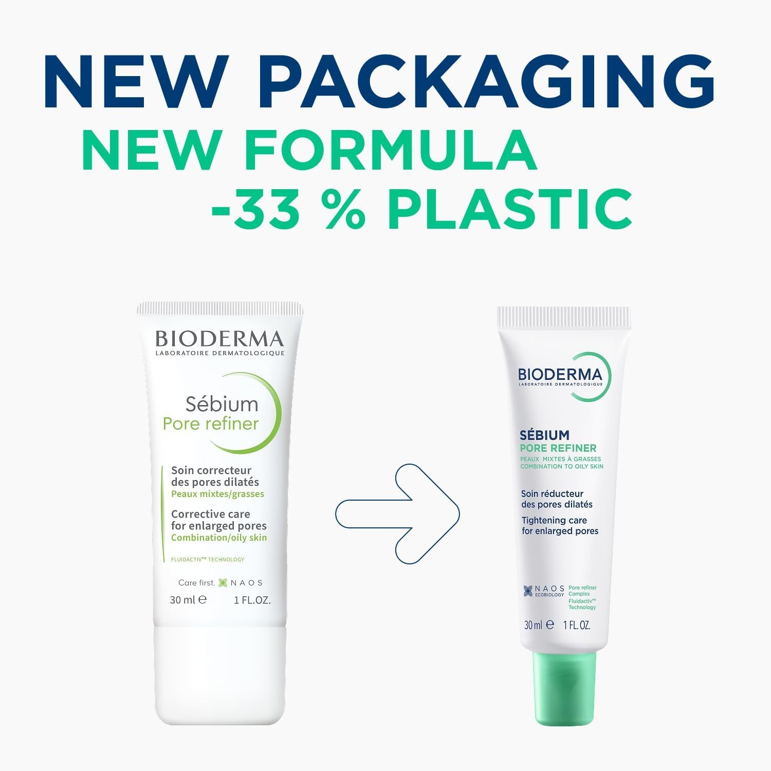 BIODERMA Sebium Pore Refiner Dermatological Corrector for Enlarged Pores – Refines Skin Grain, Reduces Shine, Dermatologist Prescribed – 30ml Tube