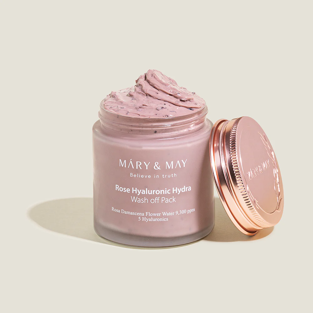 Mary&May Vegan Rose Hyaluronic Hydra Wash off Pack DUO SET 125G X2