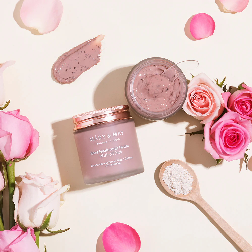 Mary&May Vegan Rose Hyaluronic Hydra Wash off Pack DUO SET 125G X2