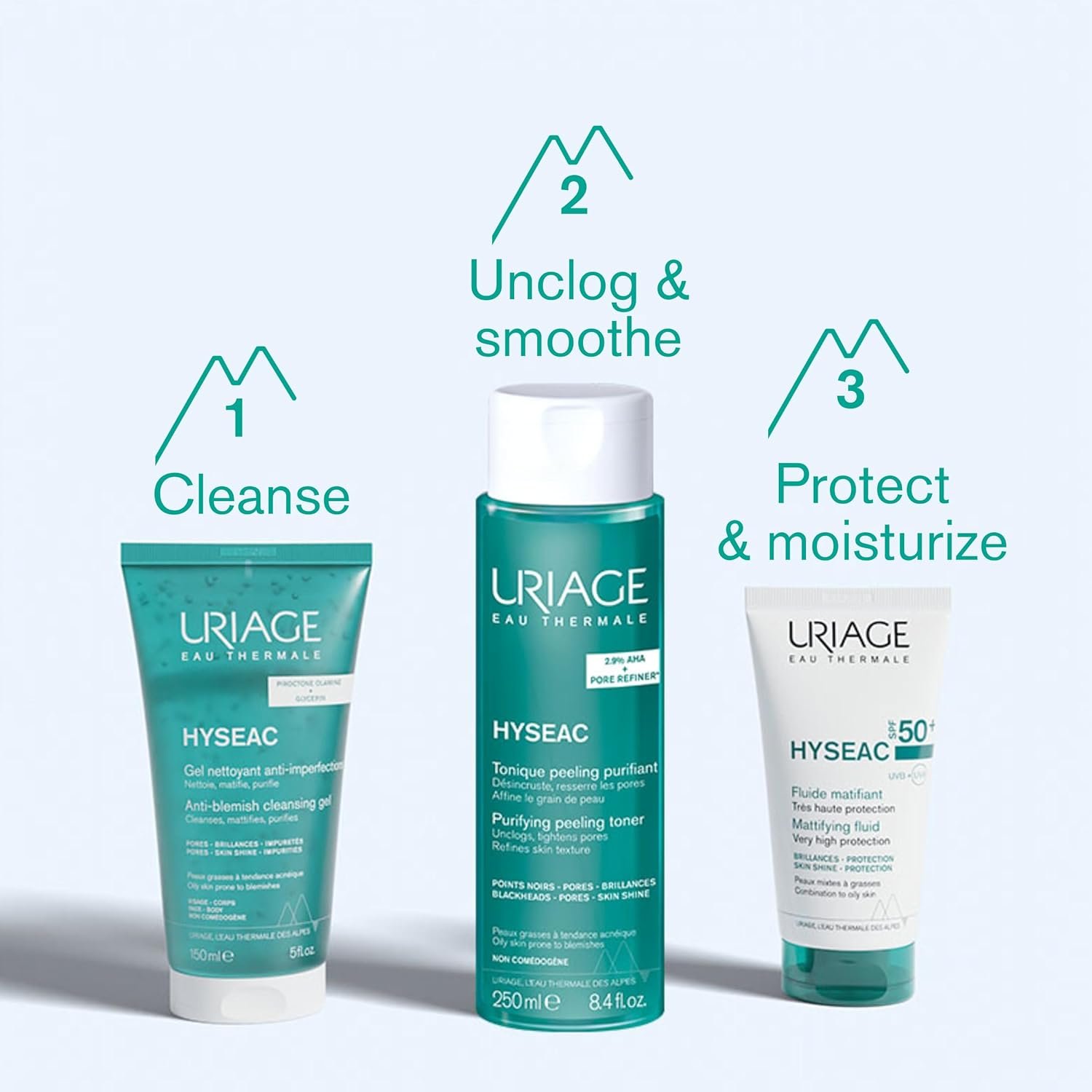 Uriage Hyseac Fluide Matifiant SPF50+ 50ML