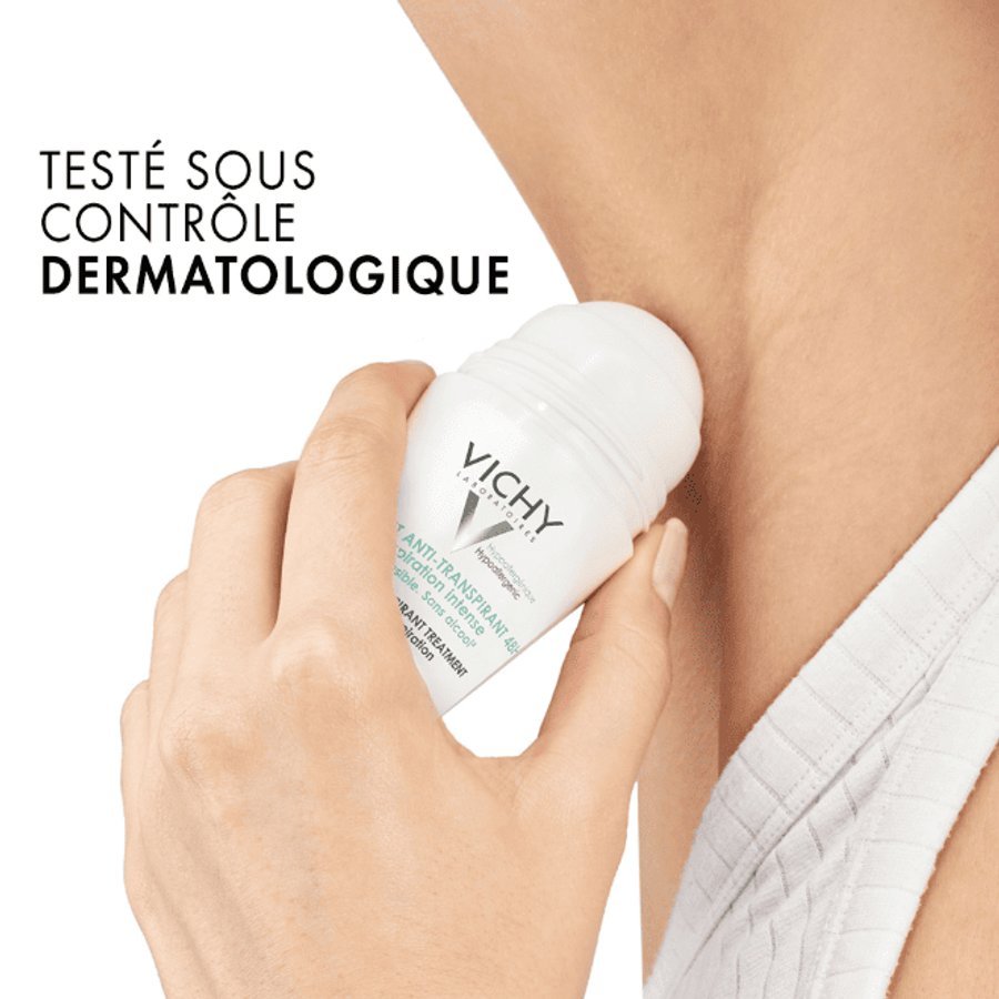 VICHY DÉODORANTS TRAITEMENT ANTI-TRANSPIRANT 48H -TRANSPIRATION INTENSE – ROLL-ON