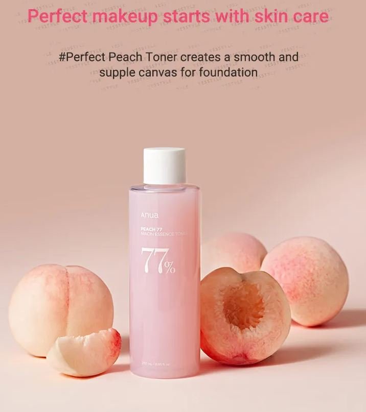 ANUA PEACH 77 NIACIN ESSENCE TONER تونر النايسنمايد بخلاصه الخوخ