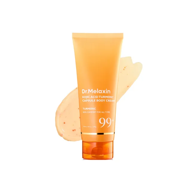 Dr.Melaxin – Kojic Acid Turmeric Capsule Body Cream – Crème corps éclaircissante 200g