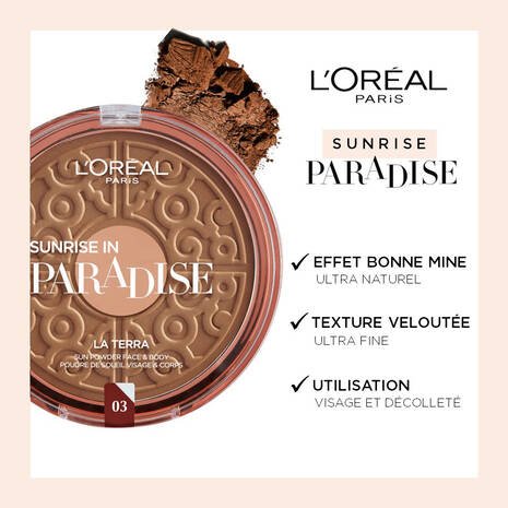 POUDRE BRONZANTE LA TERRA SUNRISE IN PARADISE 03 MEDIUM BRONZE