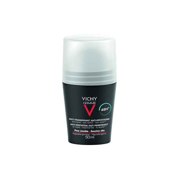 VICHY HOMME DÉODORANT ROLL-ON ANTI-TRANSPIRANT ET ANTI-IRRITATIONS 48H