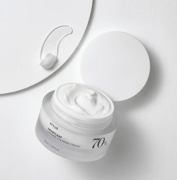 ANUA HEARTLEAF 70% INTENSE CALMING CREAM ترطيب مكثف ومهدئ