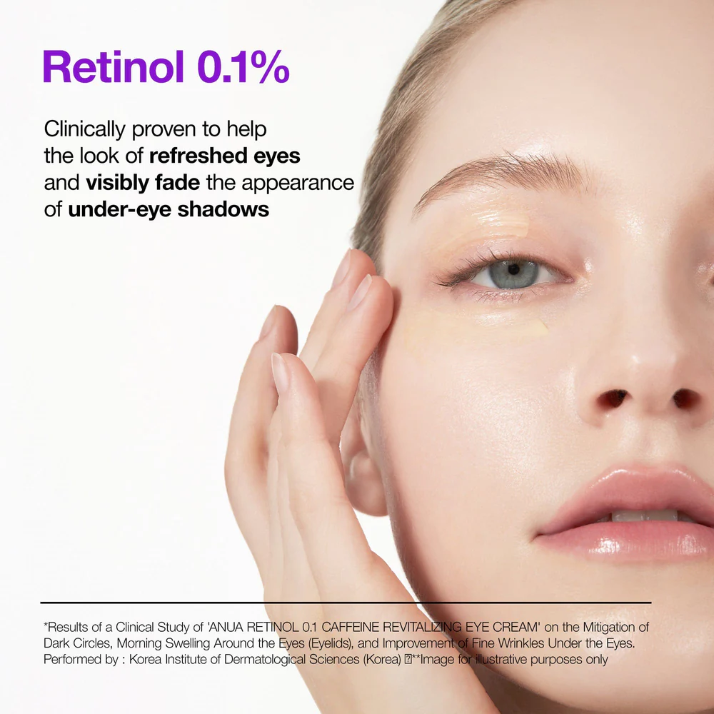 ANUA Retinol 0.1 Caffeine Revitalizing Eye Cream