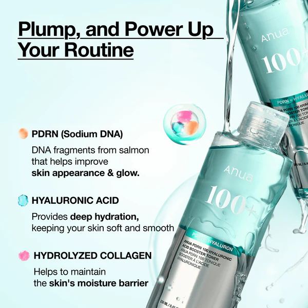 ANUA PDRN 100 Hyaluronic Acid Booster Toner