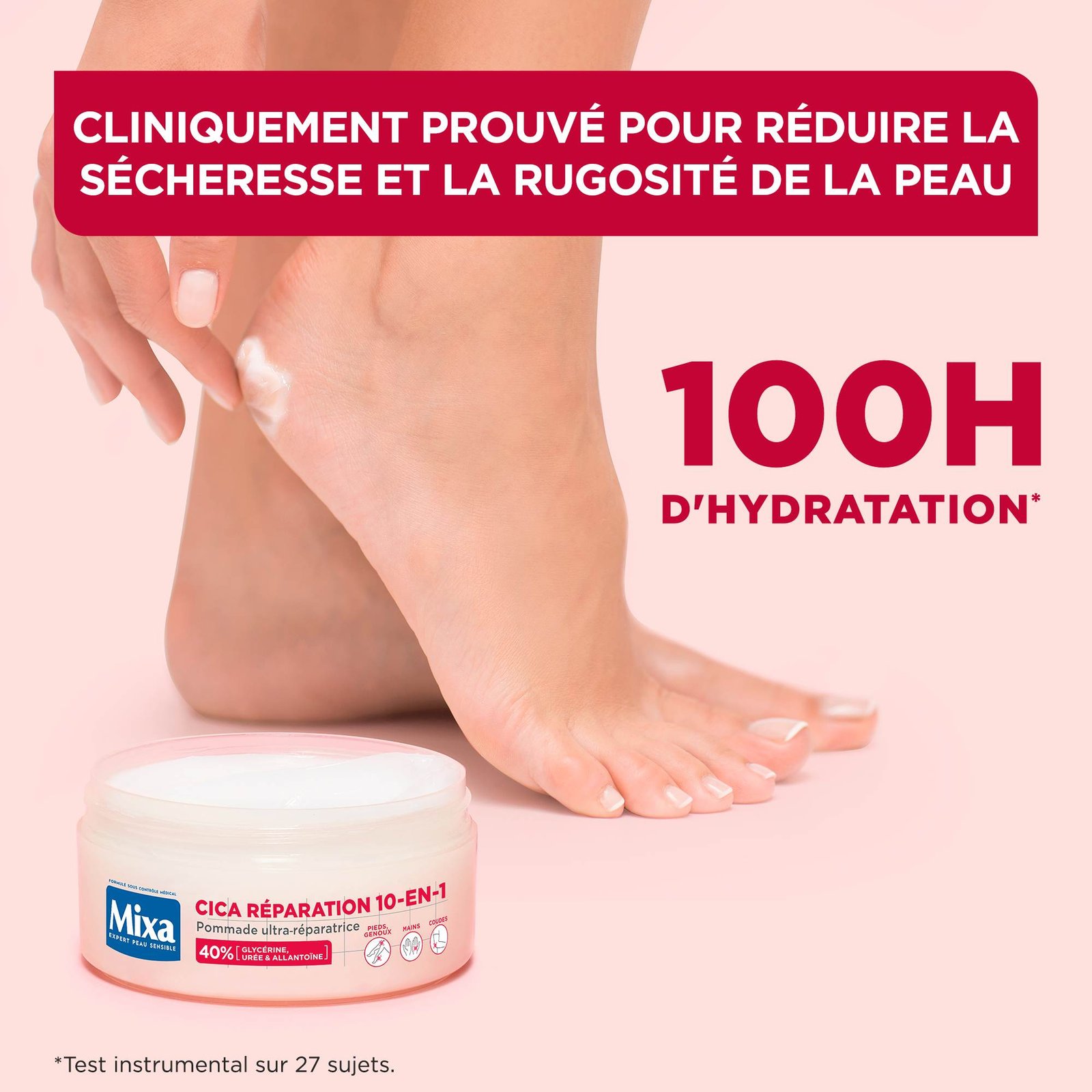 MIXA Pommade Ultra-Réparatrice Cica Réparation 10-en-1 150ml مرهم سيكا فائق الترميم 10 في 1، 150 مل