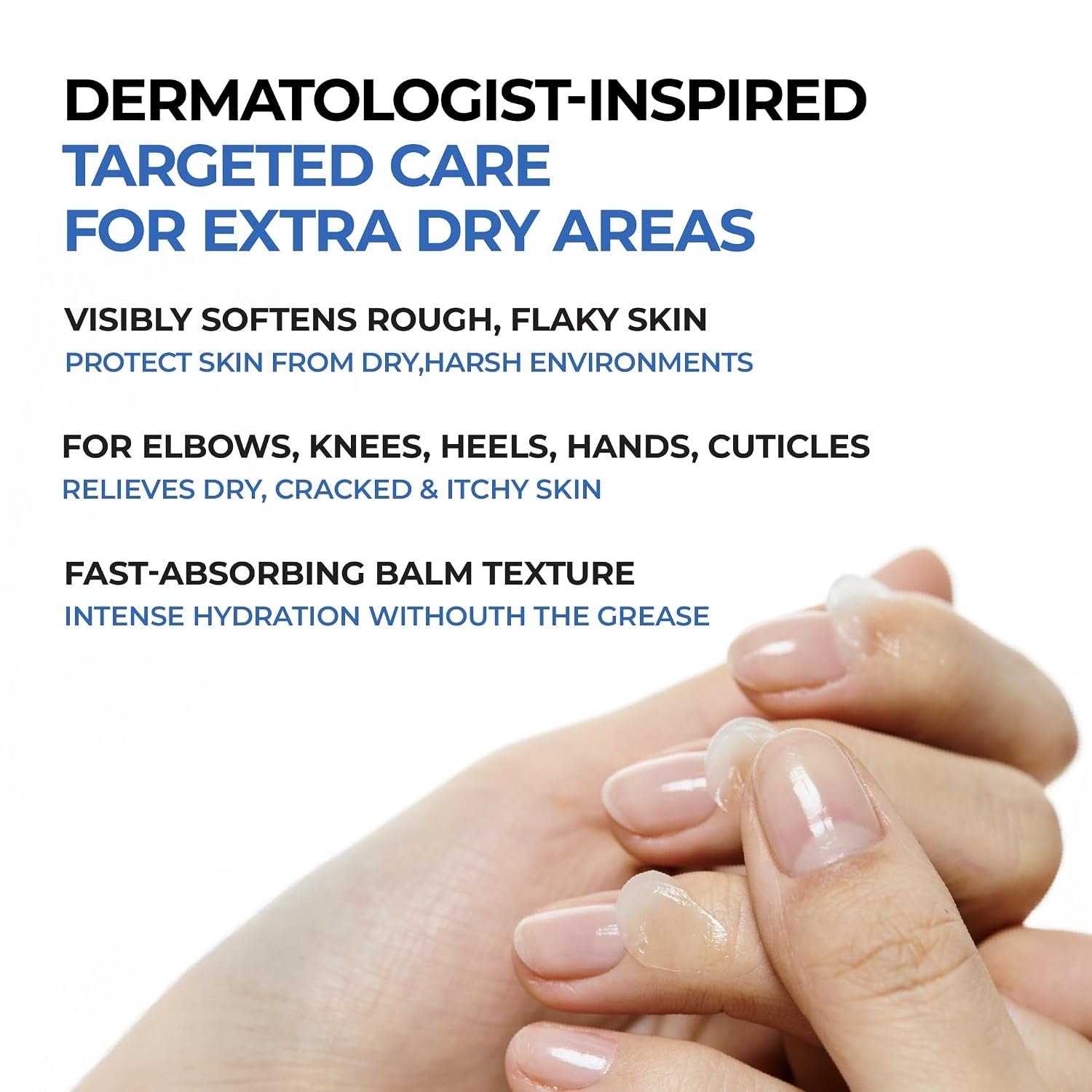 JUMISO 9.9% Urea Multi Balm for Cracked Hands, Deep Hydrating 1.69 oz | 9.9% urea multi-balm with Ceramide NP & cica for rough, cracked hands, elbows, heels & cuticles. Fast-absorbing, not greasy.