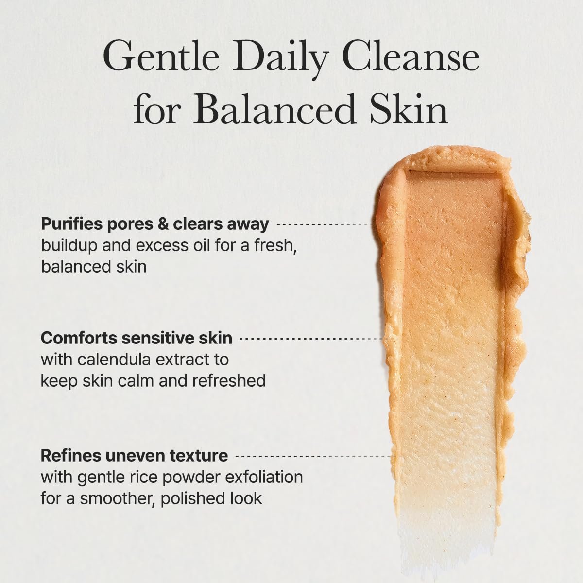 Arencia Calendula Rice Mochi Fresh Cleanser – Moisturizing, Brightening & Deep-Cleansing (4.23oz)
