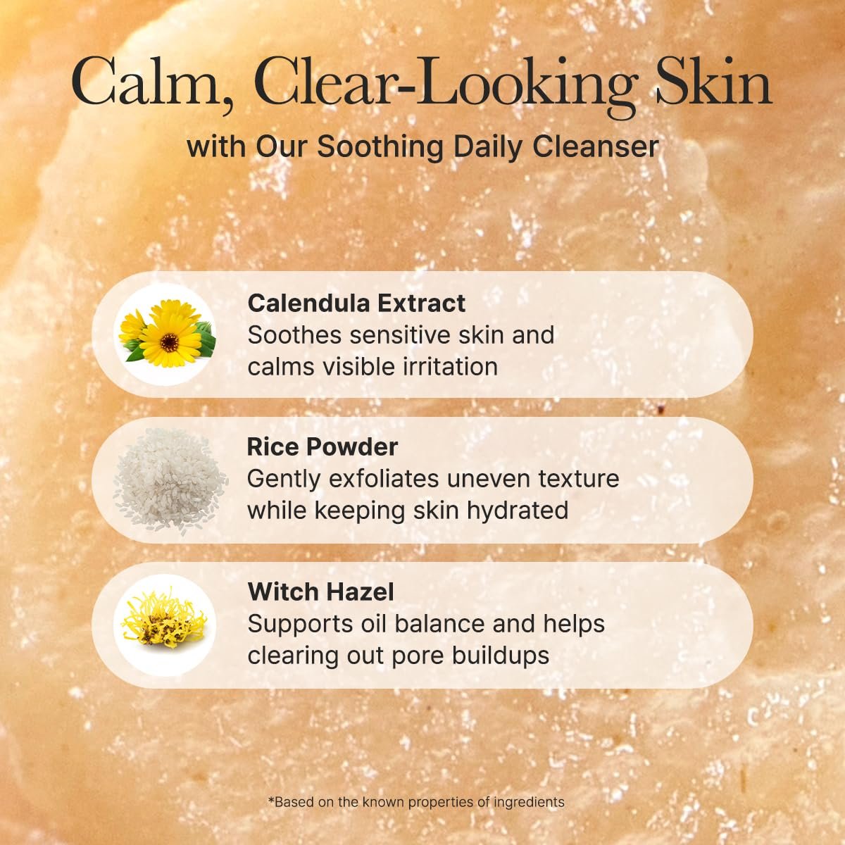 Arencia Calendula Rice Mochi Fresh Cleanser – Moisturizing, Brightening & Deep-Cleansing (4.23oz)