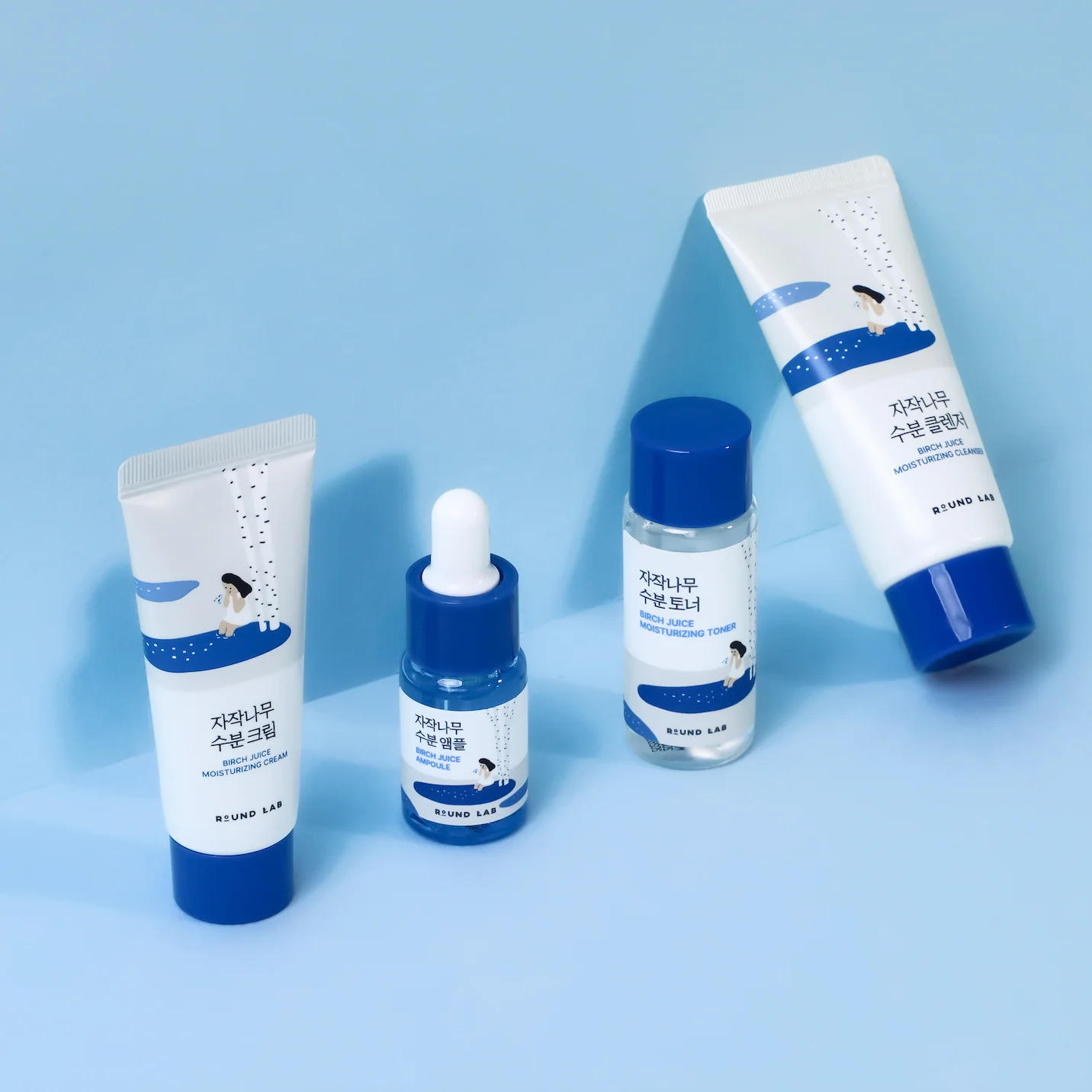 Birch Juice Trial Kit (Cleanser 30mL + Toner 20mL + Ampoule 10mL + Cream 20mL)