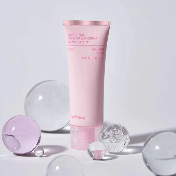 Celimax – Heart Pink Tone Up Sun Cream SPF 50+ PA++++ – Moisturizing Filter Cream – 40 ml