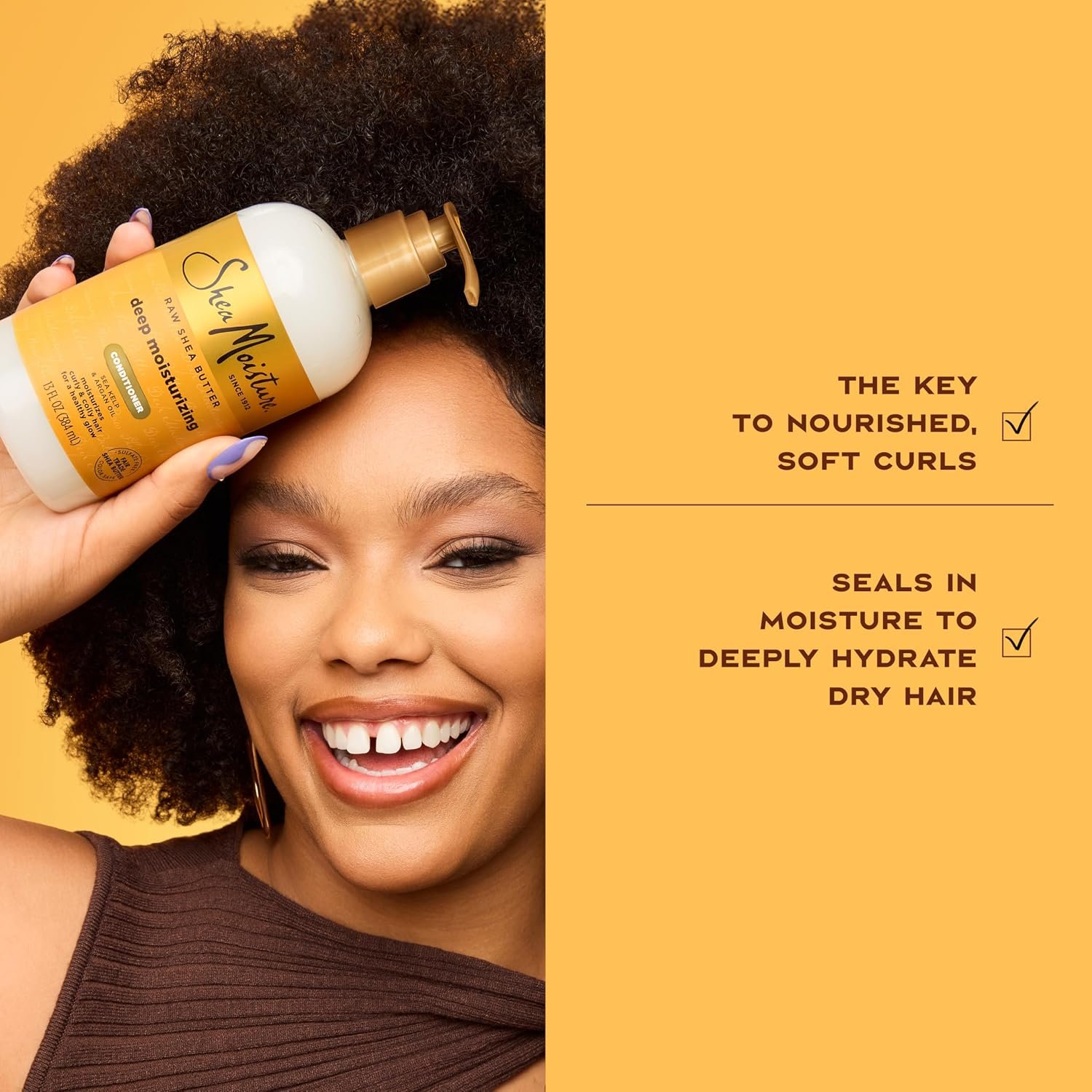 SheaMoisture Raw Shea Butter Deep moisturizing Conditioner for Curly Hair 13oz