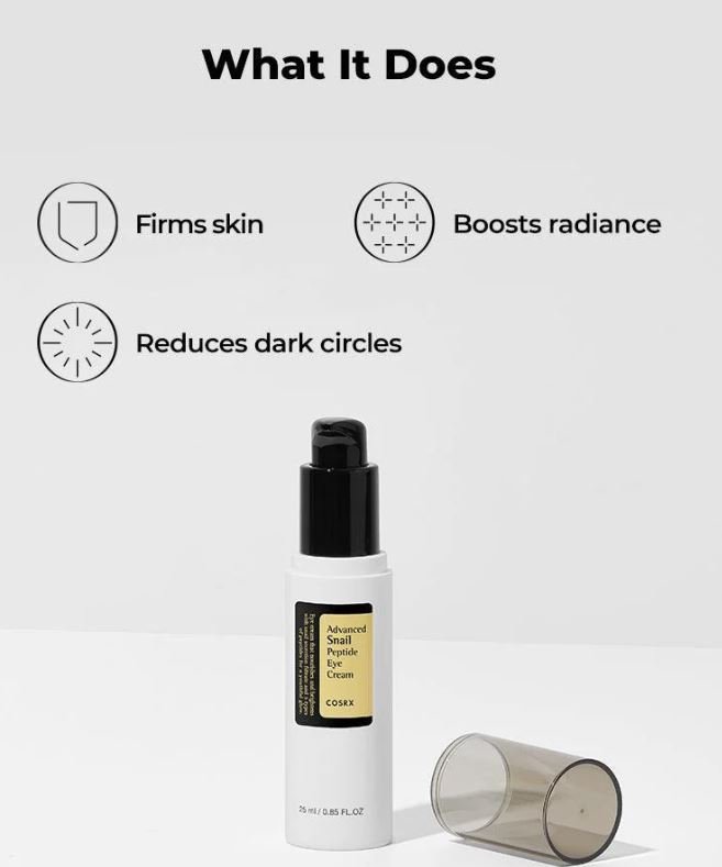 COSRX Advanced Snail Peptide Eye Cream كريم العين بالحلزون والبيتيد
