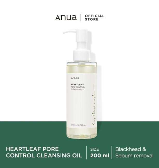 Anua Heartleaf Pore Control Cleansing Oil غسول الهارتليف الزيتي للتحكم في المسام
