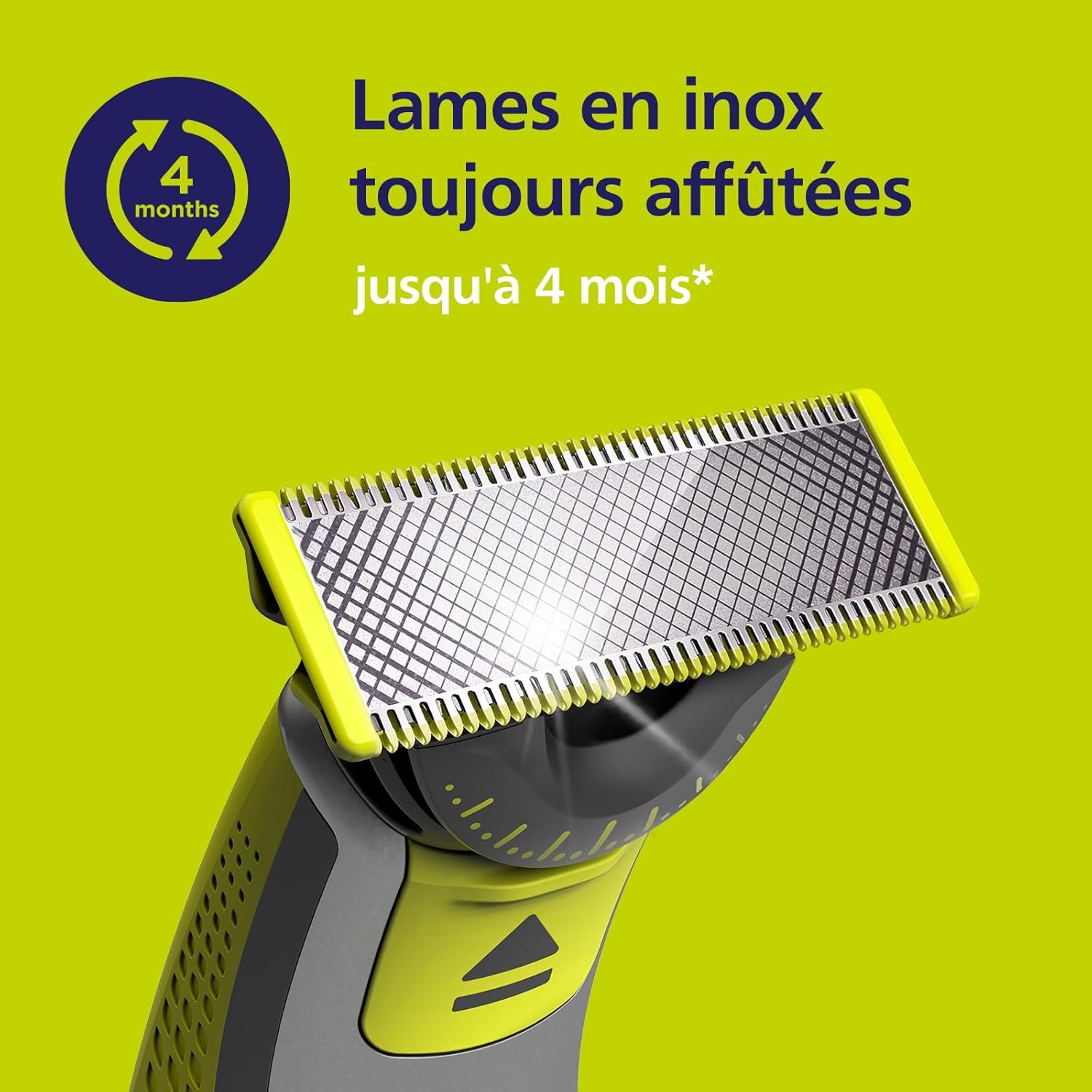 Philips OneBlade 360 – Authentiques lames de rechange, pour rasoir/tondeuse électrique OneBlade, 3x 360 lames, modèle QP430/60