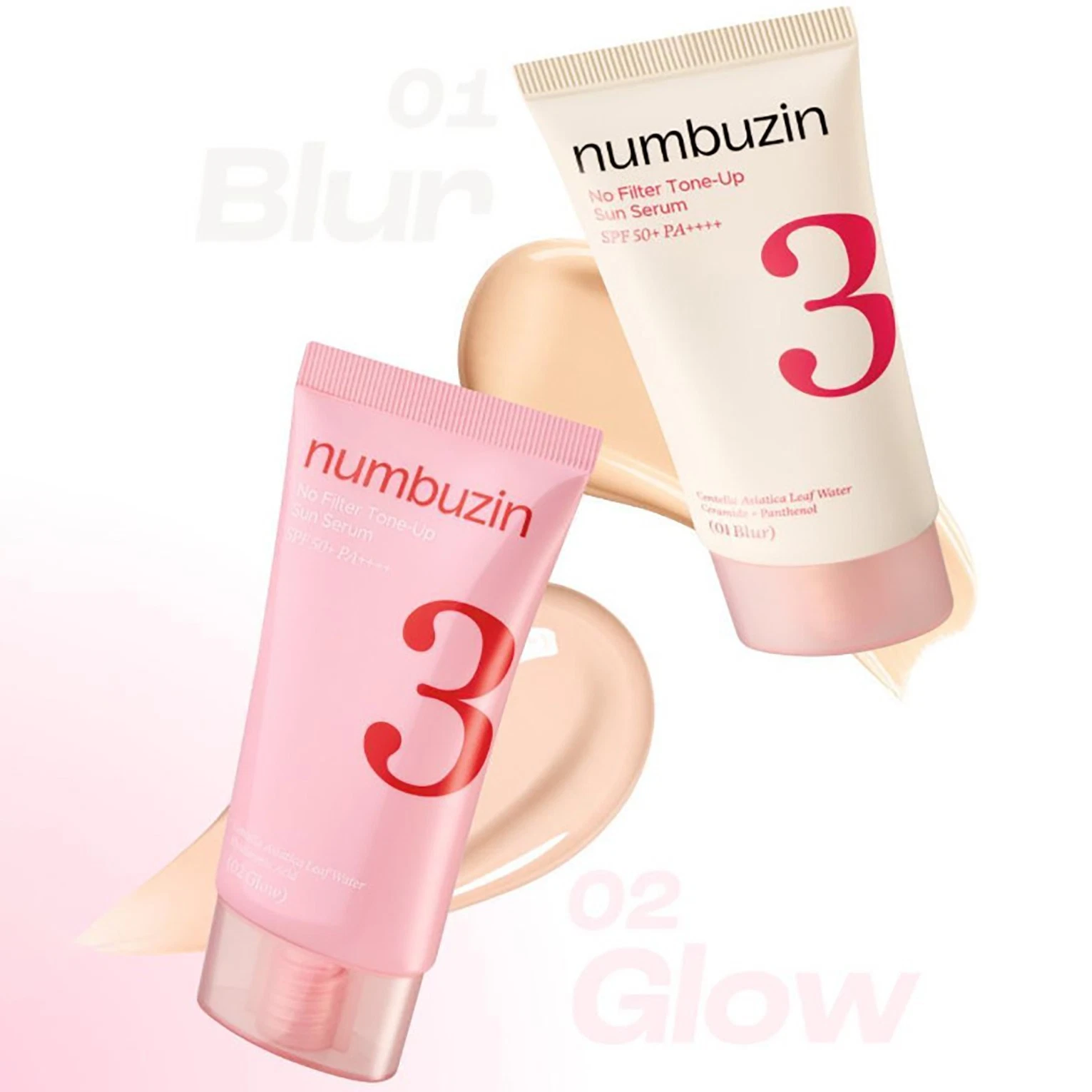NUMBUZIN No.3 No Filter Tone-Up Sun Serum (SPF50+ PA++++) – 50ml
