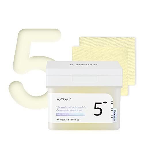 numbuzin No.5+ Niacinamide Concentré Toner Pad | Glutathion Niacinamide P