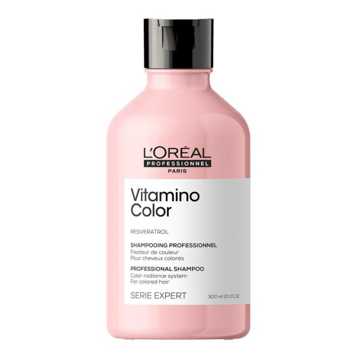 L’OREAL PROFESSIONNEL – Shampoing Fixateur de Couleur Vitamino Color – Homme & Femme – Cheveux 71 % Plus Nourris & 5 x Plus Brillants – Formule Sans Sulfate – Cheveux Colorés –