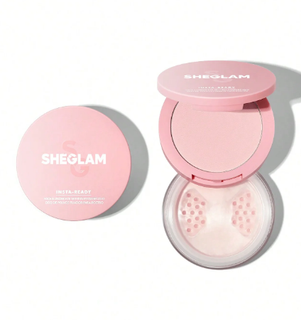 SHEGLAM INSTA-READY FACE & UNDER EYE SETTING POWDER DUO | بودرة تثبيت المكياج ثنائية شفافة للوجه وتحت العين