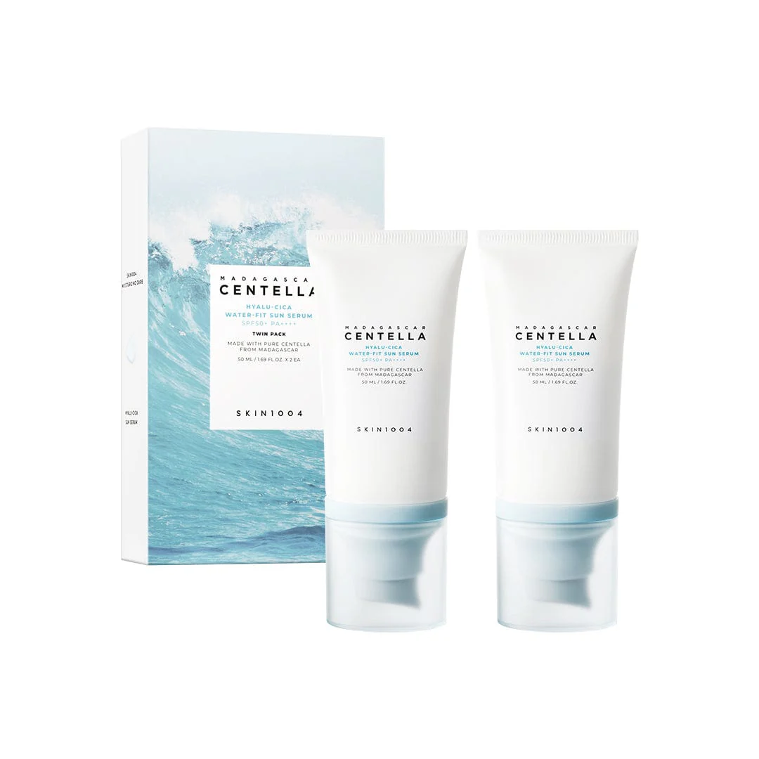 SKIN1004 Madagascar Centella Hyalu-Cica Water-Fit Sun Serum Set (2 pieces)