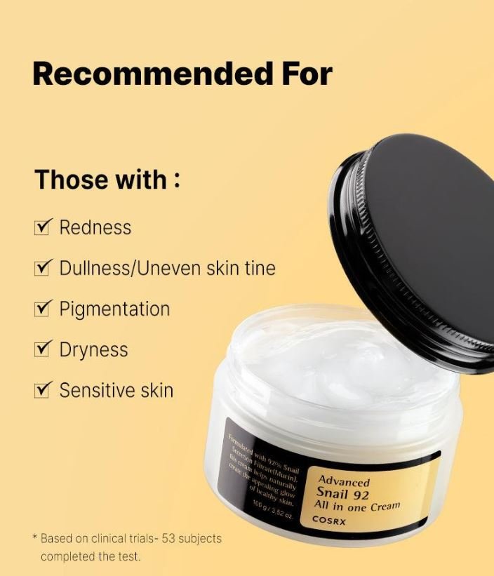 COSRX Advanced Snail 92 All in one Cream كريم ترطيب موسين الحلزون 92