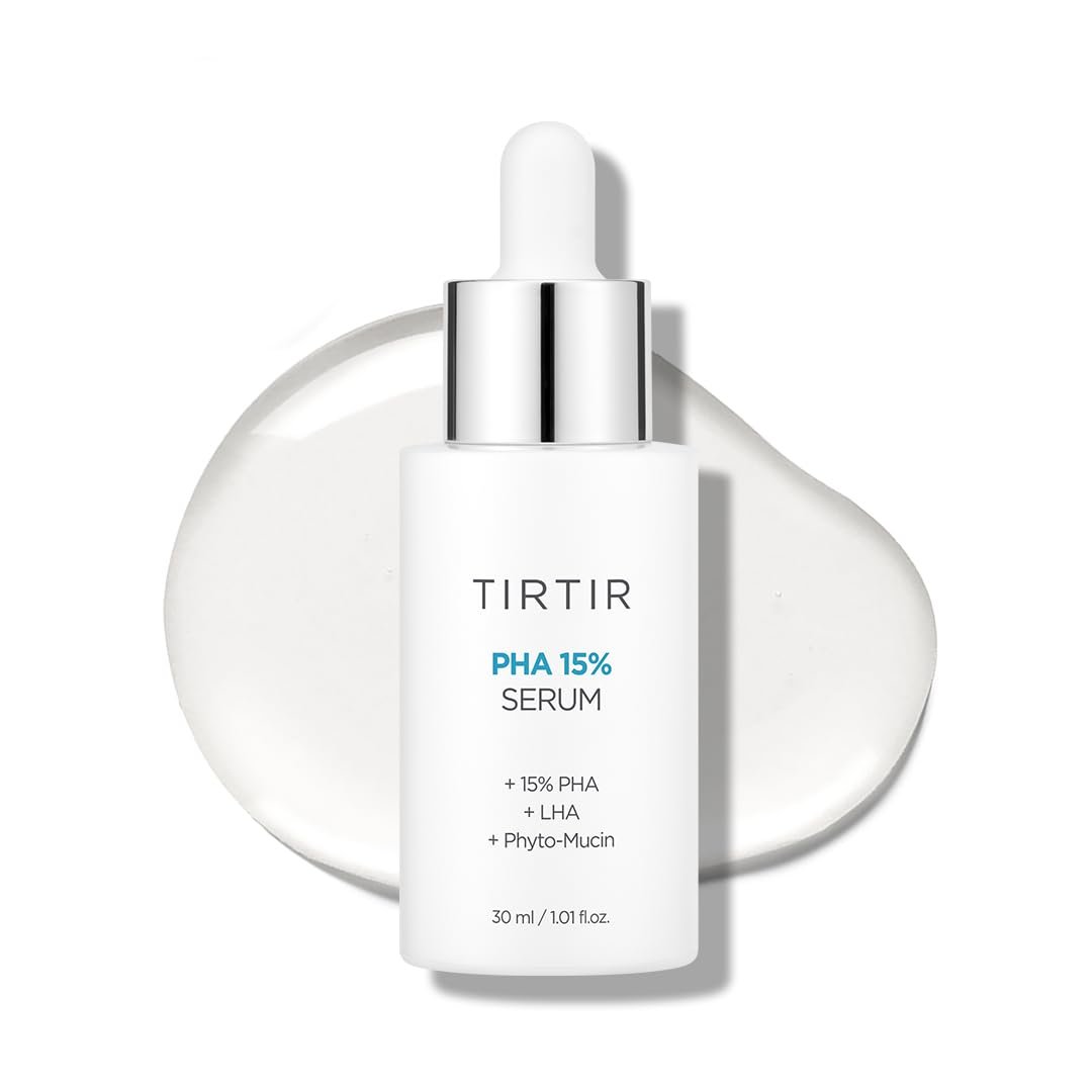 TIRTIR PHA 15% Exfoliating Serum – Hydrating Water Peeling for Smooth, Radiant Skin – Gentle PHA & LHA Formula for Sensitive Skin
