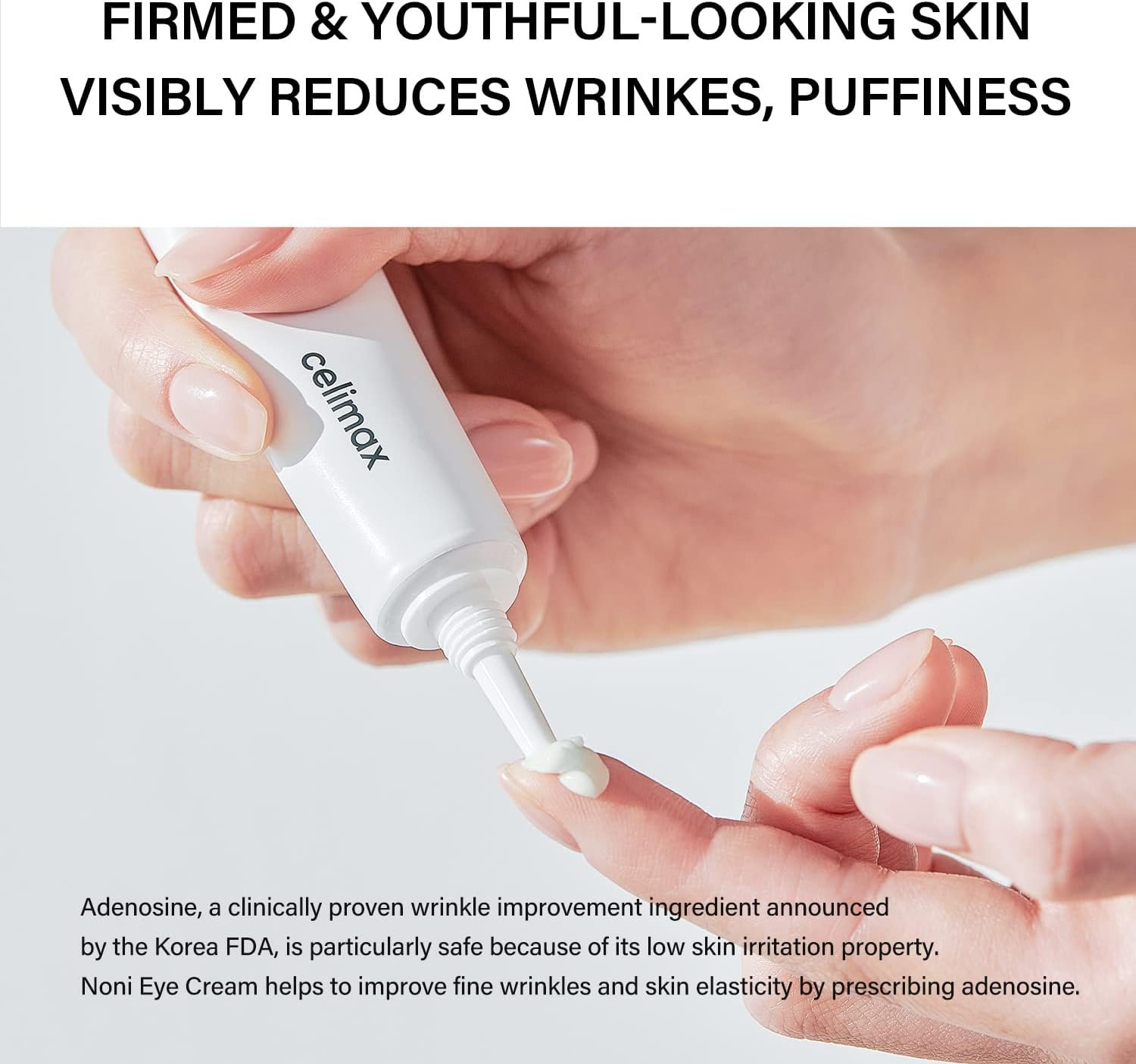 celimax Real Noni Eye Cream | with Noni & Bakuchiol Extract (Retinol), Against Wrinkles, Crows Feet and Dark Circles