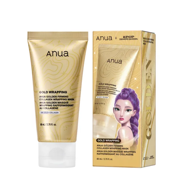 Anua – Kpop Demon Hunters Golden masque wrapping raffermissant au collagène 80ml