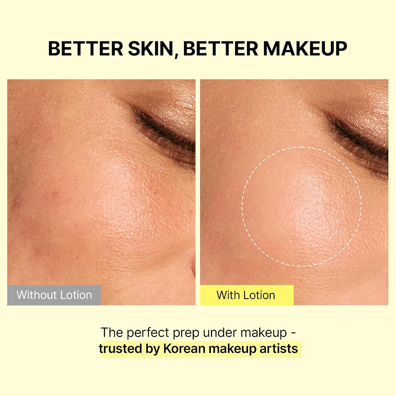 ONGREDIENTS Skin Barrier Calming Lotion EX, Hydrating Lotion for Smooth Makeup Prep & Glowy Skin, Under Makeup Facial Lotion, GHK-Cu Peptide, Collagen, Korean Skincare, 5.07 fl. oz. / 150ml