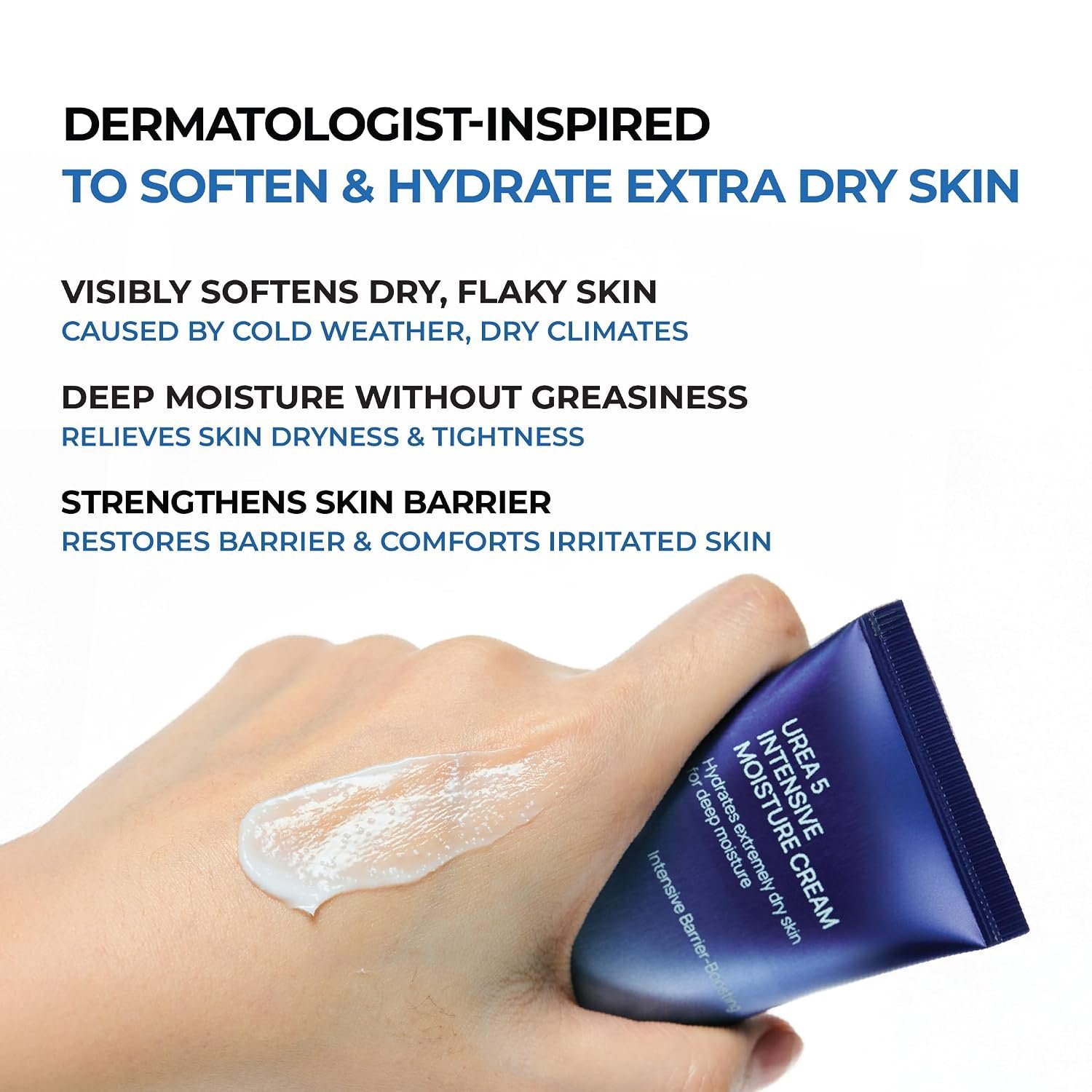 JUMISO Urea 5% Face Cream for Extremely Dry Flaky Skin 2.7 fl oz | Intensive urea cream with Ceramide NP, panthenol & cica for extremely dry, flaky, tight skin. Non-greasy, fragrance-free.